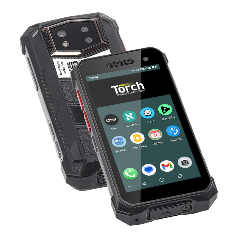 Torch Browser Free Mini Rugged Phone- Basic Apps Only